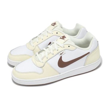 Nike 休閒鞋 Ebernon Low PREM 男鞋 椰奶色 棕 復古 低筒 IM3370-121