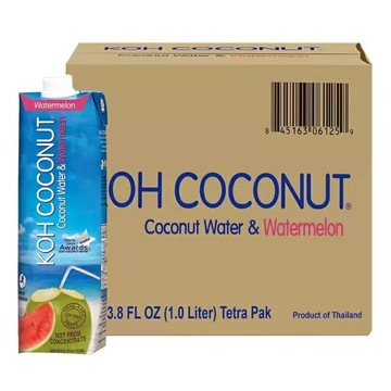 KOH COCONUT 西瓜椰子水 1公升 X 12入