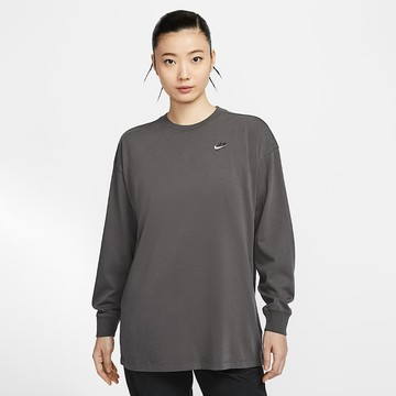 【NIKE】AS W NSW LS TOP GCEL 女 長袖上衣 深灰-IB1958261