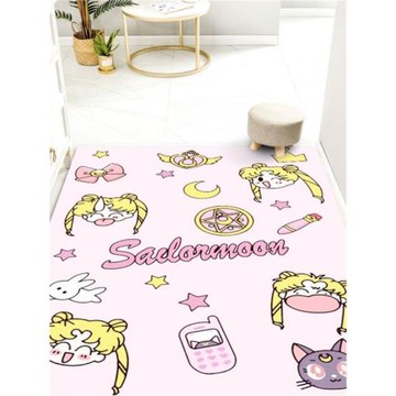 卡通入戶門地墊過道臥室腳墊客廳地毯地墊PVC皮革可擦免洗可墊子