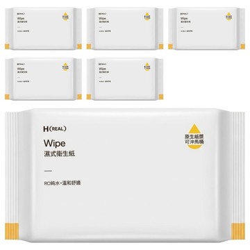 HOLA 和樂家居 REAL 濕式衛生紙  6包  1組