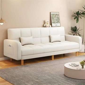 HappyLife 四人座沙發折疊床 貓抓皮款 Y11808