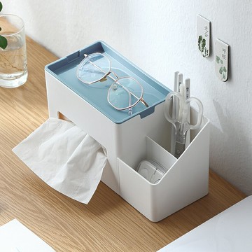 北歐創意桌面抽紙盒多功能家用客廳遙控器收納紙巾盒茶幾儲物盒子