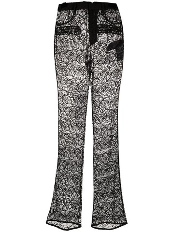 Saint Laurent Flared Lace Pants