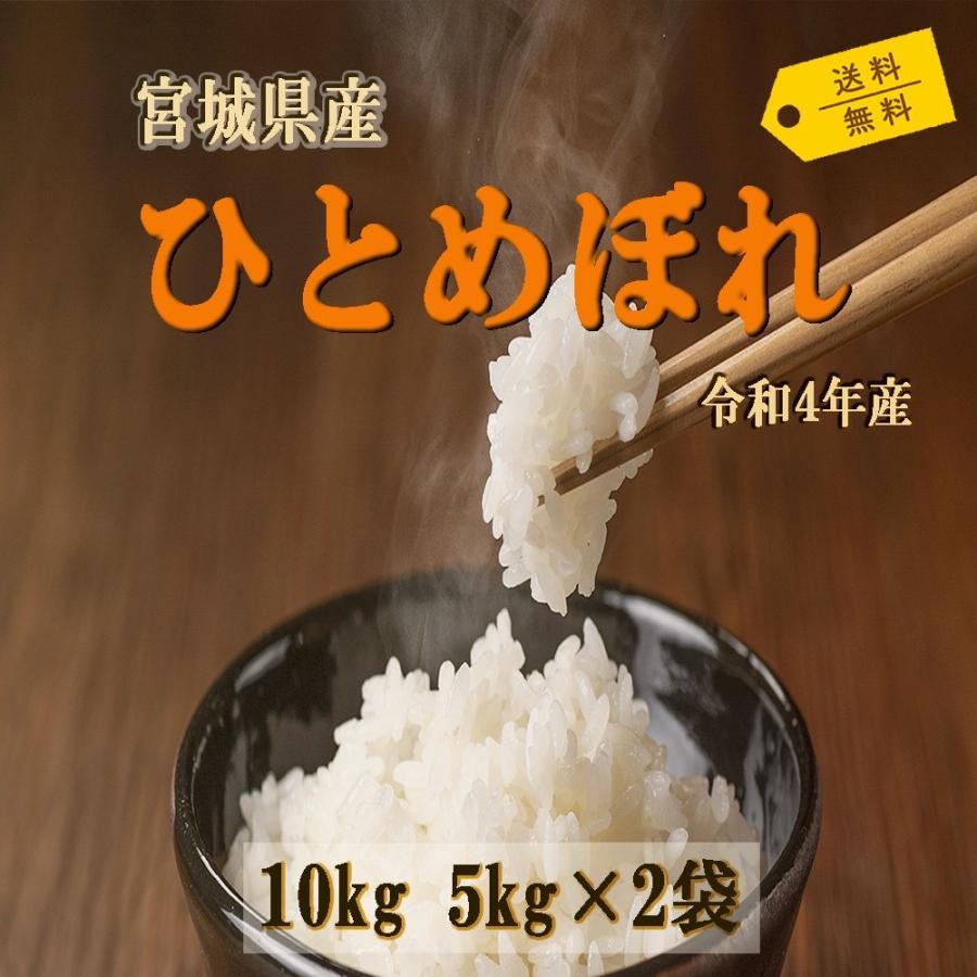 ひとめぼれ 10kg 5kg×2 令和5年産 宮城県産 米 お米 白米 おこめ 精米 単一原料米 ブランド米 10キロ 送料無料 国内産 国産