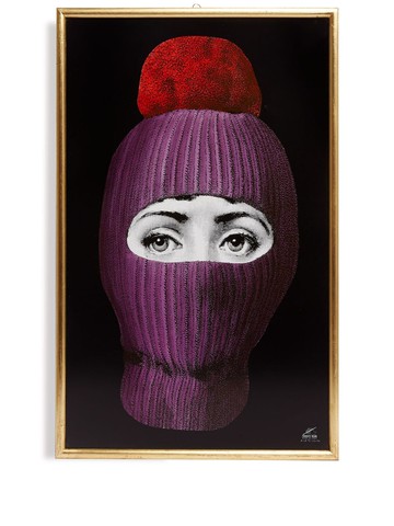 Fornasetti - Lux Gstaad wooden panel - unisex - Wood/Iron - One Size - Purple