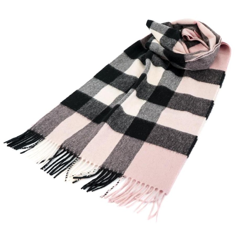 BURBERRY バーバリースヌード濃紺カシミア