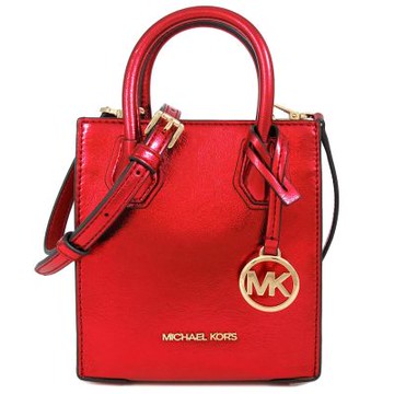 MICHAEL KORS Mercer 迷你琴譜兩用包(紅金色)