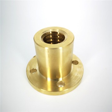 右旋米思米型30度螺母絲桿銅梯形螺帽法蘭圓現貨型 MTSFR16 20 25