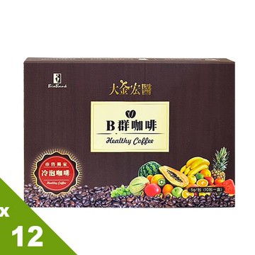 【宏醫】超魔力代謝B群咖啡搶貨組12盒