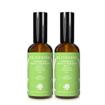 BLOSSOM 檸檬馬鞭草植萃曲線緊緻修護美體按摩油100ML*2件組-效期20260901