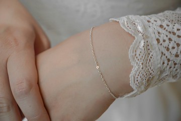 CABLE 無感細閃手鍊/腳鍊-單層/雙層 SV925/14KGF 1.3mm