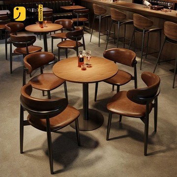 免運 可開發票 【工廠直銷】 高腳椅 吧檯椅 ⁮高腳凳 餐椅 酒館桌椅西餐廳餐桌椅組合音樂餐吧酒吧咖啡廳奶茶店桌子椅子卡座 工廠現貨直銷 售後保障 全館免運 店長新品推薦 5s1222