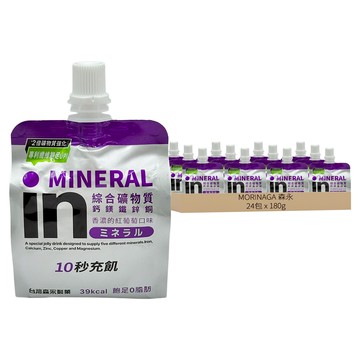 MORINAGA 森永 in果凍飲 綜合礦物質 紅葡萄口味  180g  24包