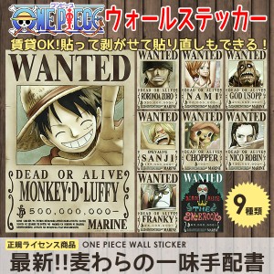 One Piece 手配書 麦わらの一味 ワンピース 新刷 5億ベリー シール 壁紙 42cm 29 7cm A3サイズ ウォールステッカー 賃貸でも 通販 Lineポイント最大1 0 Get Lineショッピング