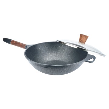 Hi CHEF 掌廚 木柄輕量不沾煎炒鍋  33cm  1個