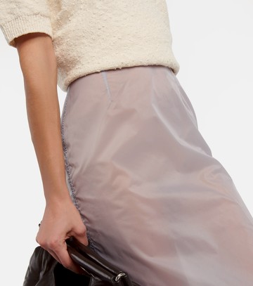 Maison Margiela Semi-sheer midi skirt