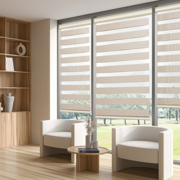 優樂悅~雙層防水遮光卷簾窗簾客廳臥室浴室衛生間書房辦公室柔紗簾百葉窗