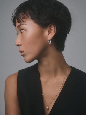 Twist Flower Sterling Silver Necklace
