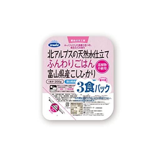 ウーケ ふんわりごはん 富山県産コシヒカリ (200g×3P)×8個