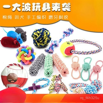 [24時熱賣]寵物玩具 自嗨解悶玩具 逗貓棒狗狗玩具球泰迪磨牙棒大小型犬耐咬繩幼犬飛盤寵物用品逗貓咪玩具 XYHF