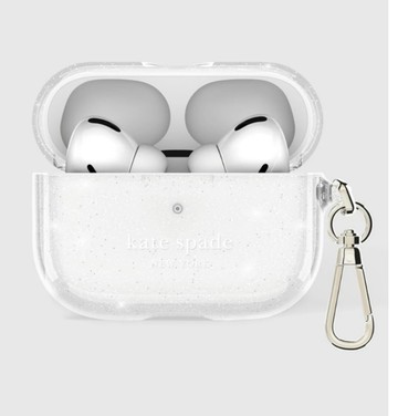 Kate Spade AirPods 4 保護殼套 閃亮白