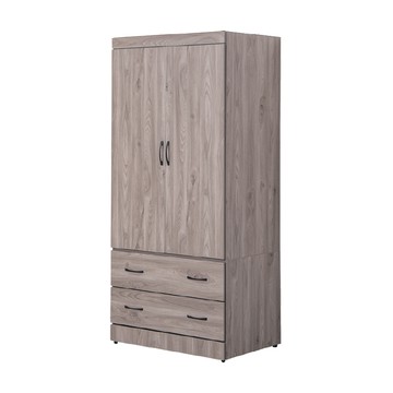 【UHO】DA-迪克2.7尺衣櫃 灰橡色/橡木紋色(運費另計)灰橡色