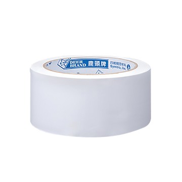 鹿頭牌大管芯布紋PVC膠帶/PV35/白色/48mmx24.6Ｍ