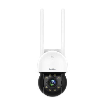 SpotCam PT1 超高清 2.5K 防水 IP65 全彩夜視可旋轉監控攝影機