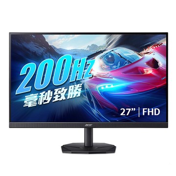 ACER 宏碁 KG271 X1 電競螢幕(27型/FHD/200Hz/0.5ms/HDMI/DP/IPS)