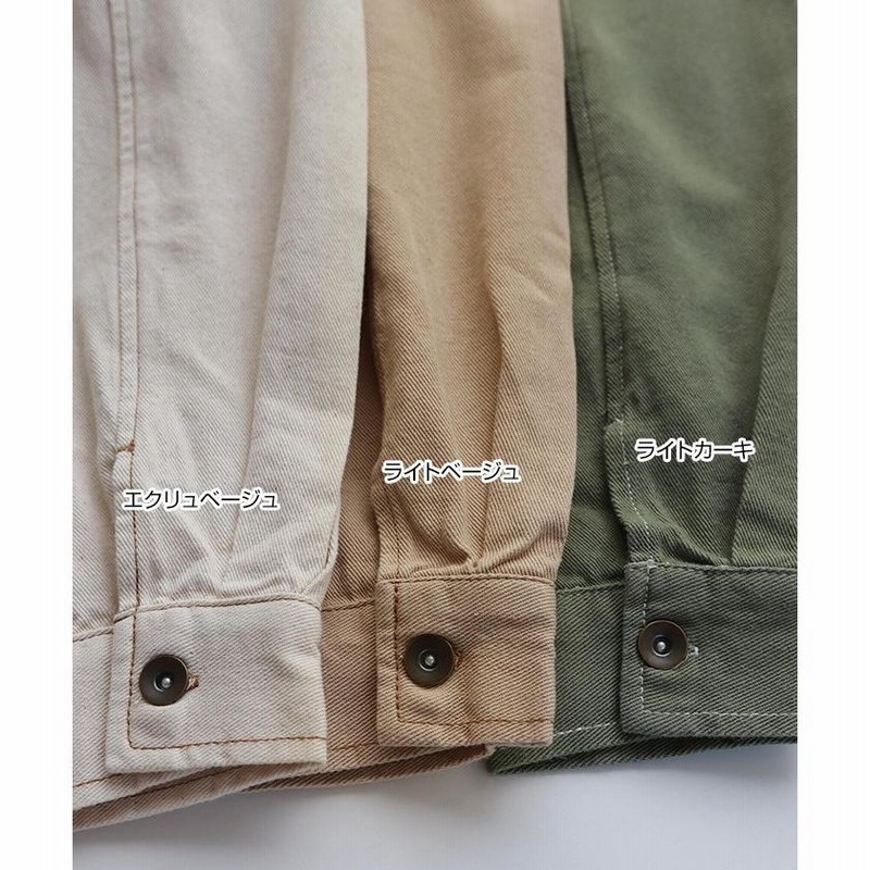 シャツジャケット レディース コットンツイル CPO ジャケット