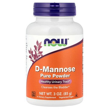 NOW Foods, 有機認可純正 D-甘露糖粉，3 盎司（85 克）
