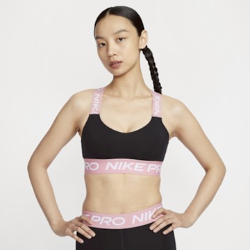 NIKE 耐吉 女運動內衣 輕強度支撐 -黑粉色 AS W NP BRA TT-HF5373011