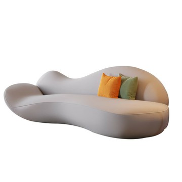 新款沙發美容院休息區接待異形創意客廳沙發現代簡約小戶型設計師[DD280308]