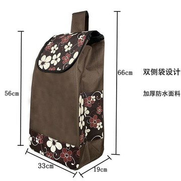 ✨臺灣有貨✨免運✨買菜小拉車購物袋購物車袋子買菜拉桿車布袋牛津布手拉小推車包包 QF7N