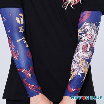 【配件結帳2件再88折】江戶百景火狐袖套 - BLUE WAY 日本藍