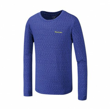 【【蘋果戶外】】山林 32P27 80 寶藍【男款】排汗保暖上衣 運動 登山 排汗 戶外 保暖 滑雪 露營 Mountneer 秋冬