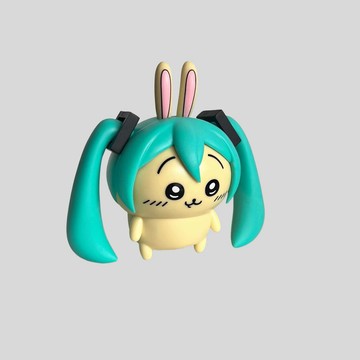 吉伊卡哇烏薩奇cos初音擺件 初音未來烏薩奇gk動漫模型