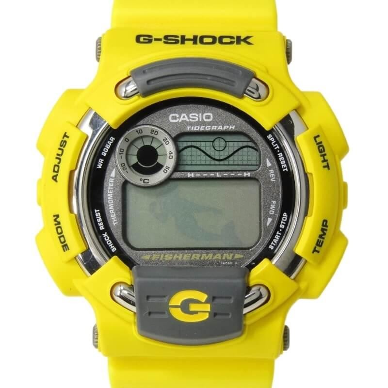 電池切れ CASIO G-SHOCK DW-8600YJ-9T MEN IN YELLOW FISHERMAN