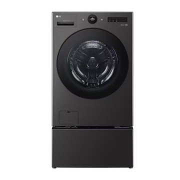 LG樂金22公斤AI熱泵滾筒+2.5公斤下層迷你洗衣機WD-S22FHDB-WT-SD250HB