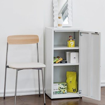 【AOTTO】 鐵藝質感單開門三層置物收納櫃(置物櫃 收納櫃 文件櫃)