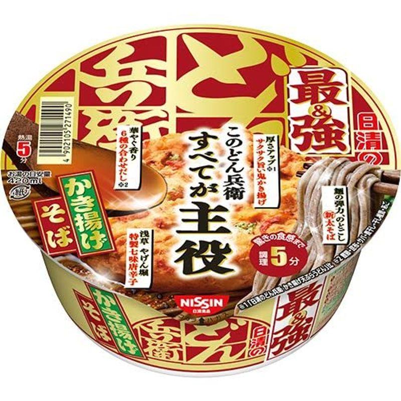 日清食品 日清の最強どん兵衛 かき揚げそば 101g×12個入