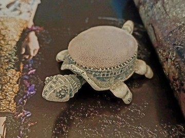 vintage Florenza系列 古董小擺件 海龜小針插