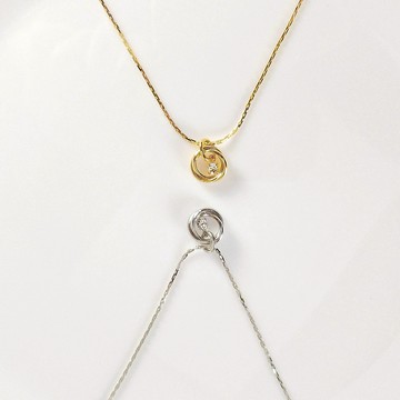 【日本製】鑽小麥穗鎖骨鍊 /全鍊可調節