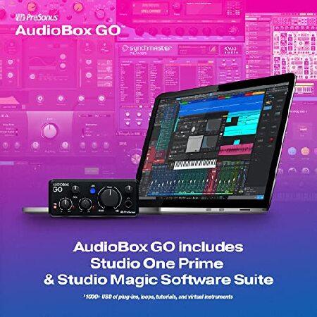 PreSonus AudioBox GO USB-C Audio Interface for music production with Studio One DAW Recording Software, Music Tutorials, Sound Samples and Virtual I