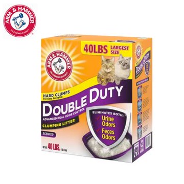 ARM&HAMMER 鐵鎚 雙效加強除臭貓砂40LB(18.14kg)