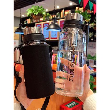 特大號玻璃杯大容量水杯1000ml耐高溫2升耐熱防爆耐高溫泡茶水瓶