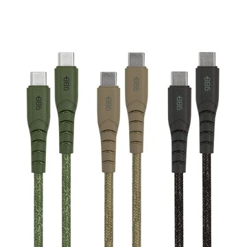 USB-C to USB-C/TypeC 100W PD 充電傳輸編織線 1.8M (3色可選) V2 奶茶棕