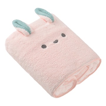 萌寵珊瑚絨大浴巾 140x70cm  顏色隨機  1條