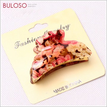 韓版印花造型抓夾-中 (不挑色 款) 髮飾 瀏海夾 飾品夾 飾品 馬尾夾【A428501】【不囉唆】